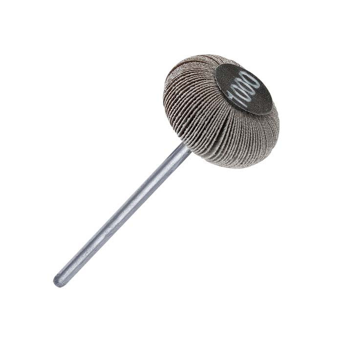 Technique™ Oval-Edge Flap Wheel, 1,000-Grit, Mounted