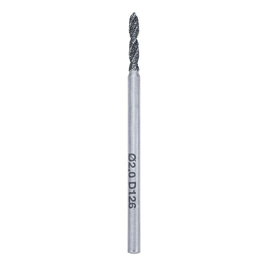 Broca de torsión para diamante, 2 mm