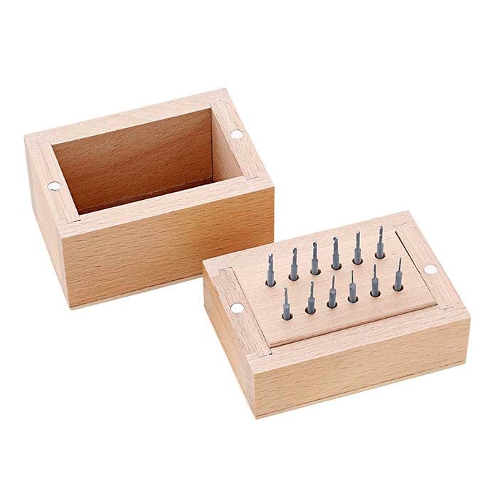 Polished High-Speed Steel Twist Drills, Set of 12