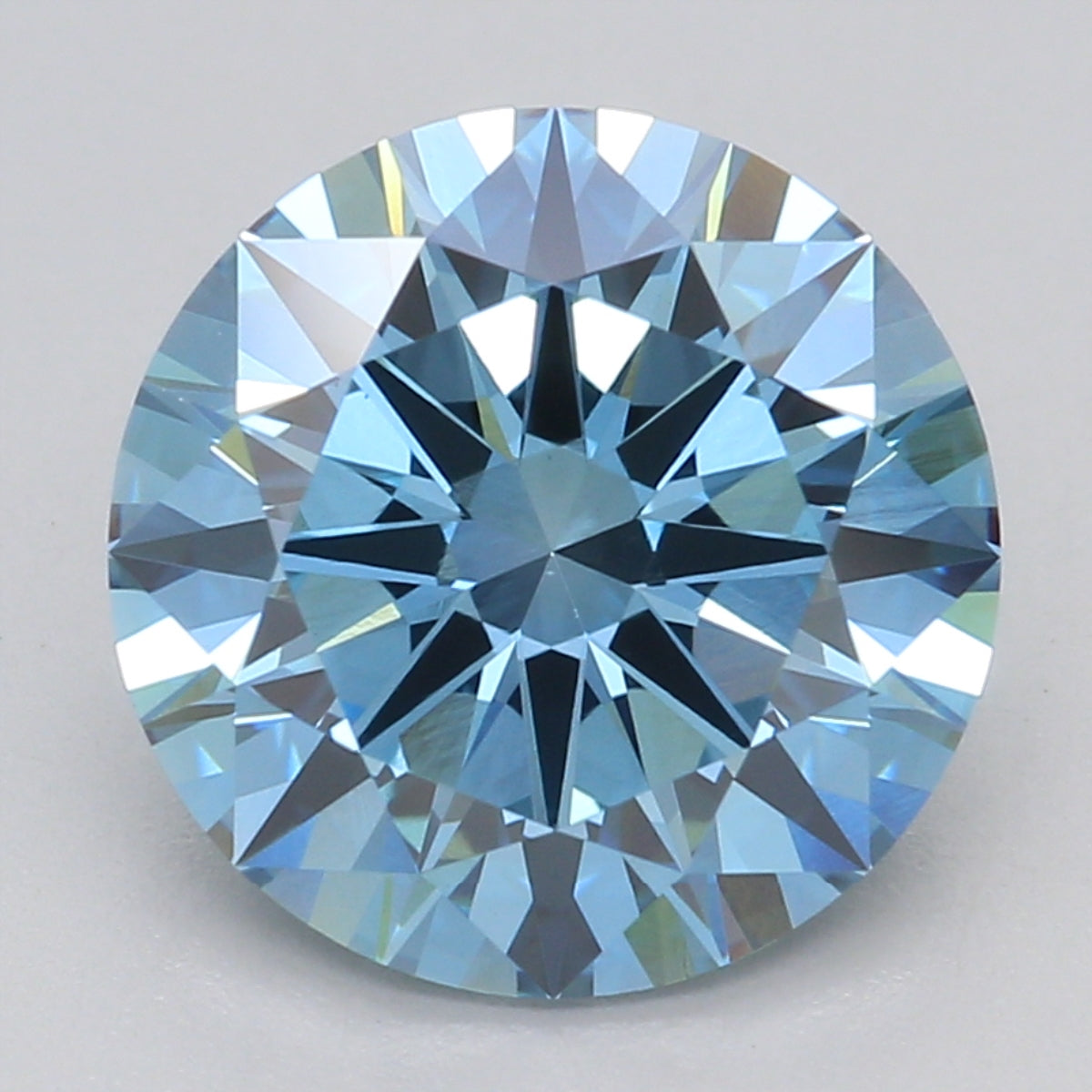Lab-Grown Diamond 2.22ct, Round, Blue, VS1