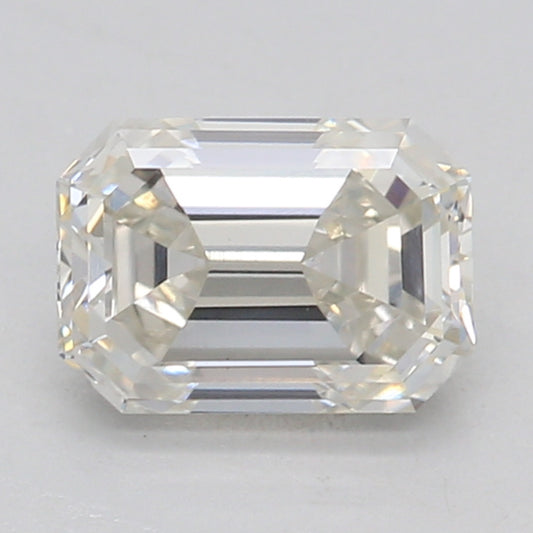 Laboratoriedyrket diamant 0,73 ct, smaragdslibning, J, VS1