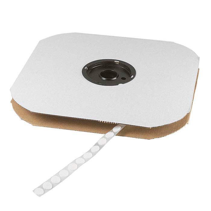 Velcro® White 12.7mm Hook-Side Dots