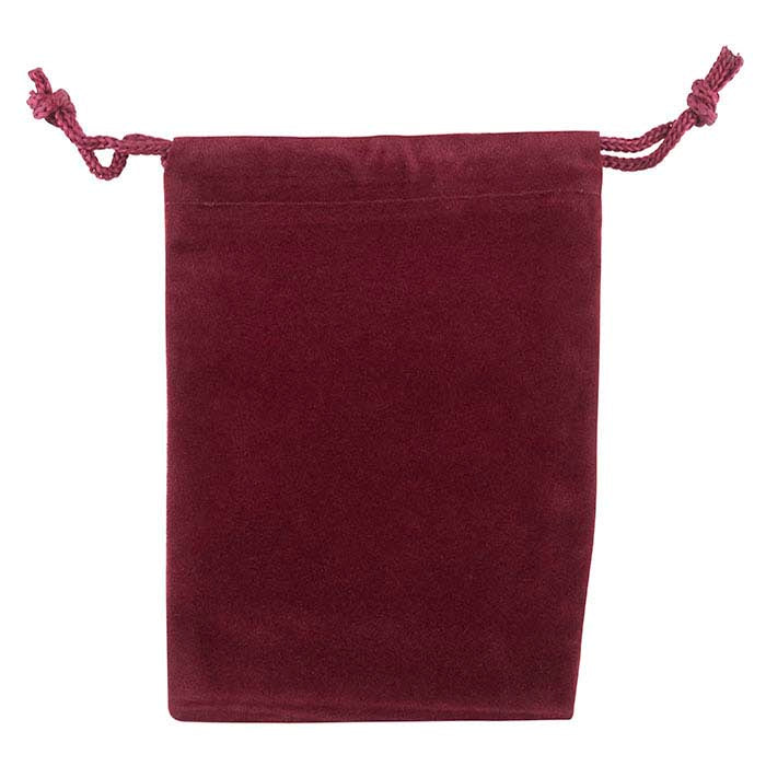 Velveteen Burgundy 76.2mm x 101.6mm Pouch