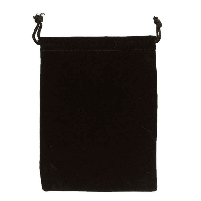Velveteen Black 101.6mm x 139.7mm Pouch