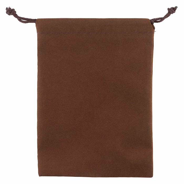 Velveteen Brown 101.6mm x 139.7mm Pouch