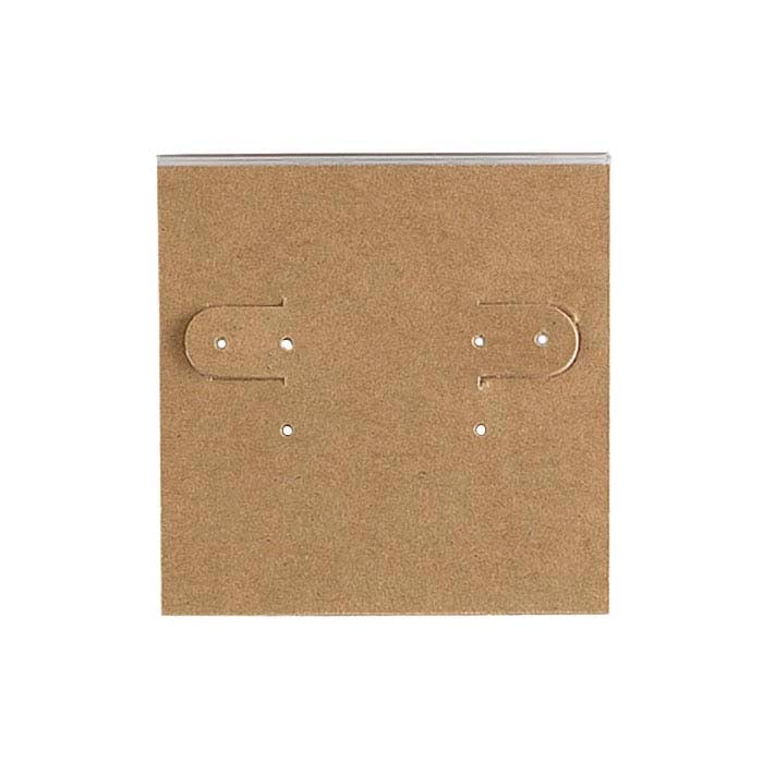 Kraft Paper-Covered Plastic Hanging Earring Card