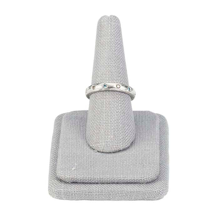 Silver Linen Pretty Fingers™ Ring Display