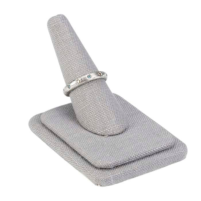 Silver Linen Pretty Fingers™ Ring Display
