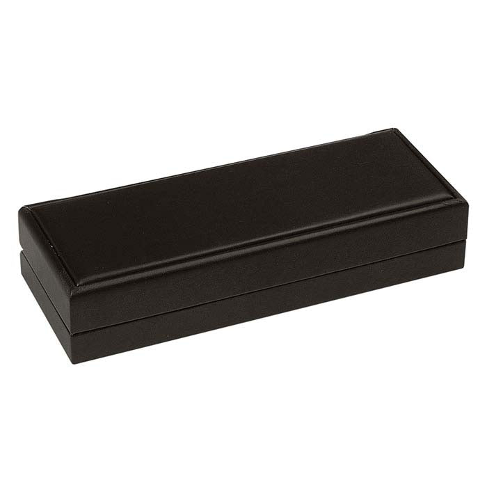 Italian Black Faux Leather Ring Case