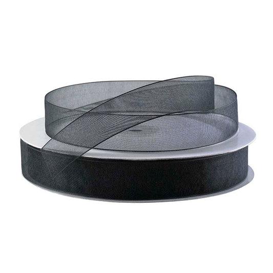 Black Organza Sheer Ribbon