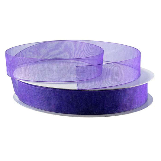 Purple Organza Sheer Ribbon