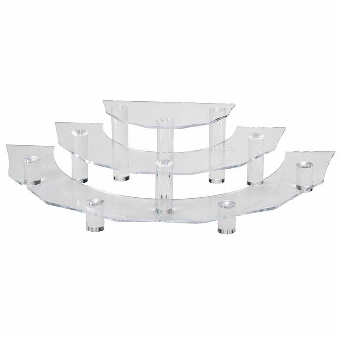 Clear Acrylic Half-Circle Riser Display Set