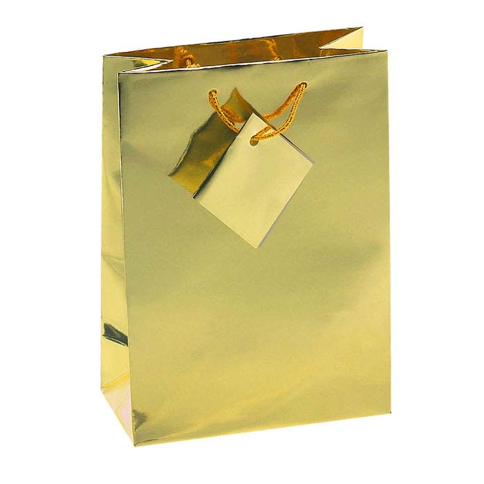 Gold Metallic Paper Tote