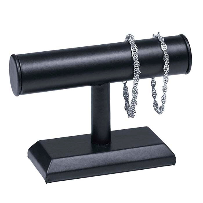 Expositor de Pulseiras em Couro Sintético Preto