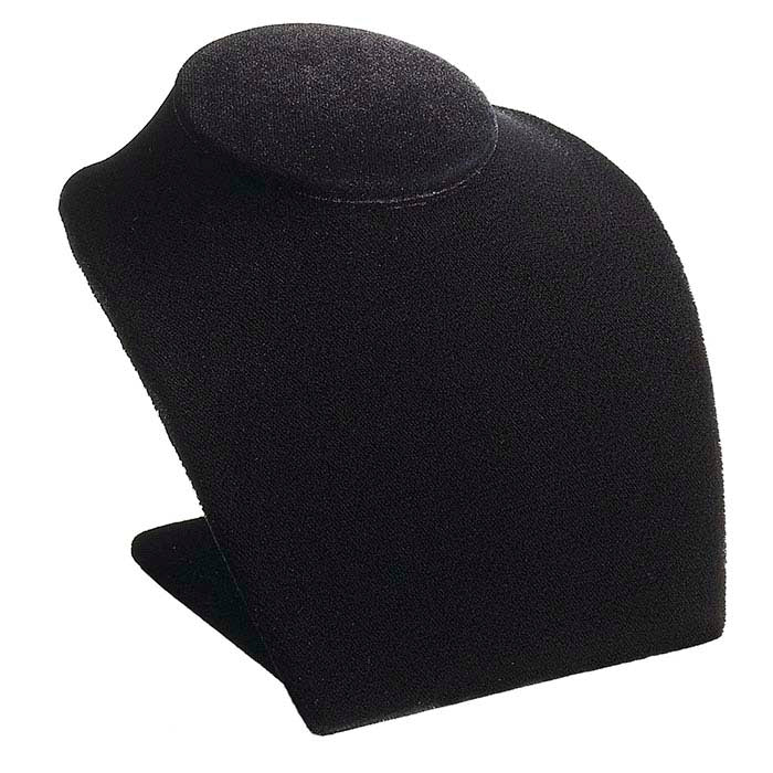 Deluxe Black Velvet Necklace Bust Display
