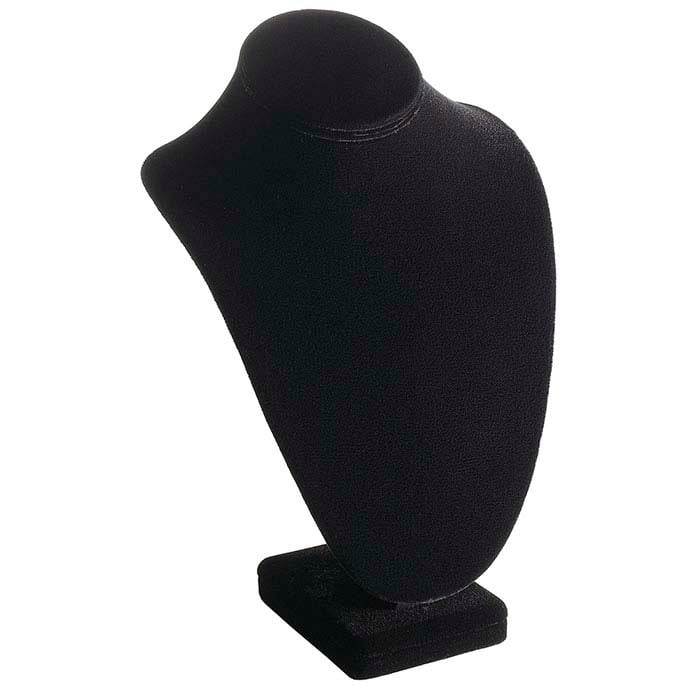 Deluxe Black Velvet Necklace Bust Display