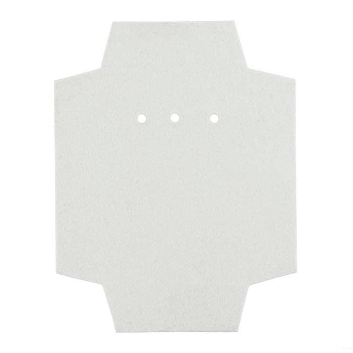 White Velour-Flocked Cardboard Gift Box Insert