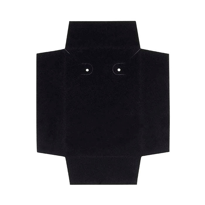 Black Velour-Flocked Cardboard Gift Box Insert