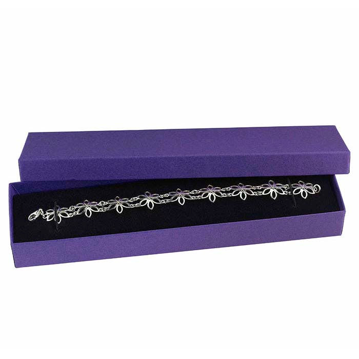 Black Velour-Flocked Cardboard Gift Box Insert