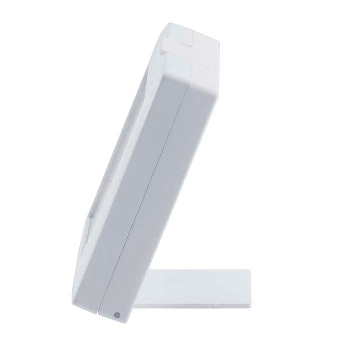 White Plastic Glass-Top Gem Display Box with Easel and Reversible Insert