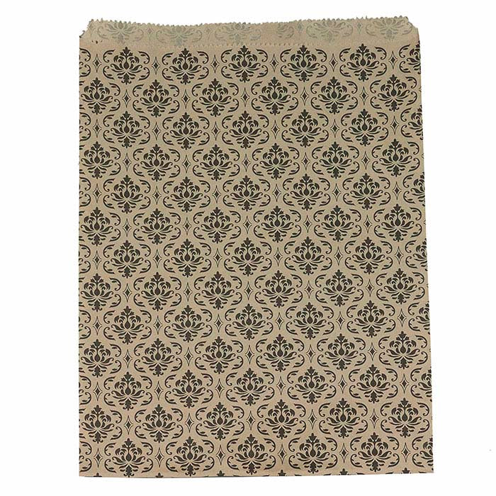 Damask Print 215.9mm x 279.4mm Paper Merchandise Bag