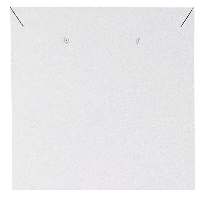 White Pendant and Earring Presentation Card Insert