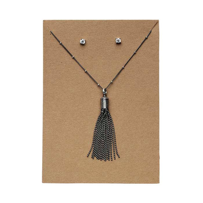 Kraft Pendant and Earring Presentation Card Insert