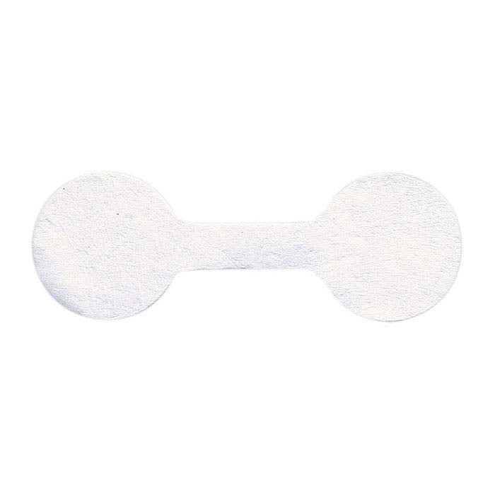 White Round Tear-Proof Paper Adhesive Ring Tag