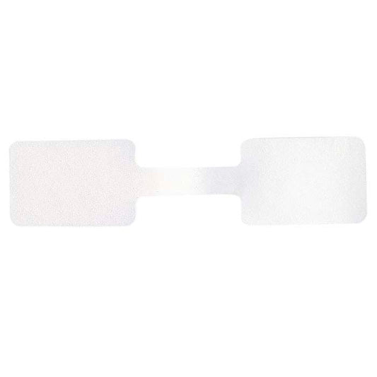 White Square Tear-Proof Paper Adhesive Ring Tag