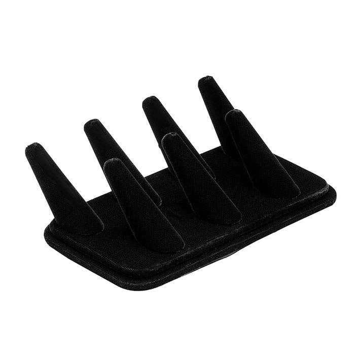 Espositore per sette anelli Black Velvet Pretty Fingers™