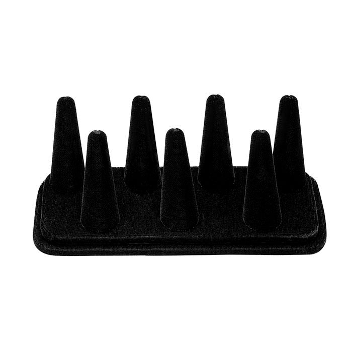 Espositore per sette anelli Black Velvet Pretty Fingers™
