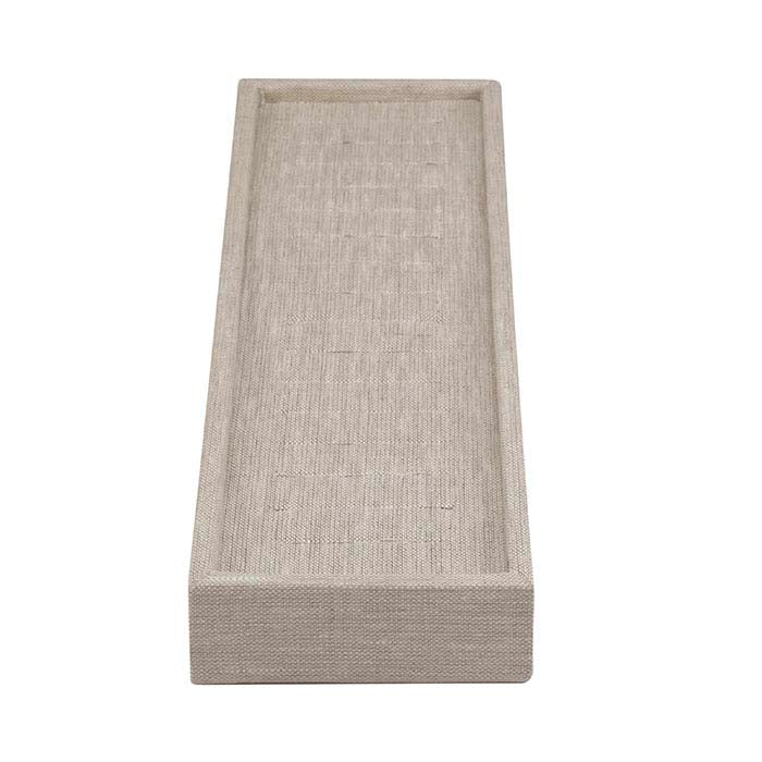 Natural Linen Slotted Bangle Bracelet Display