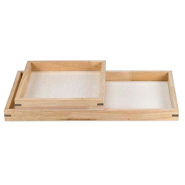 Natural Wood Stackable Full-Size Tray