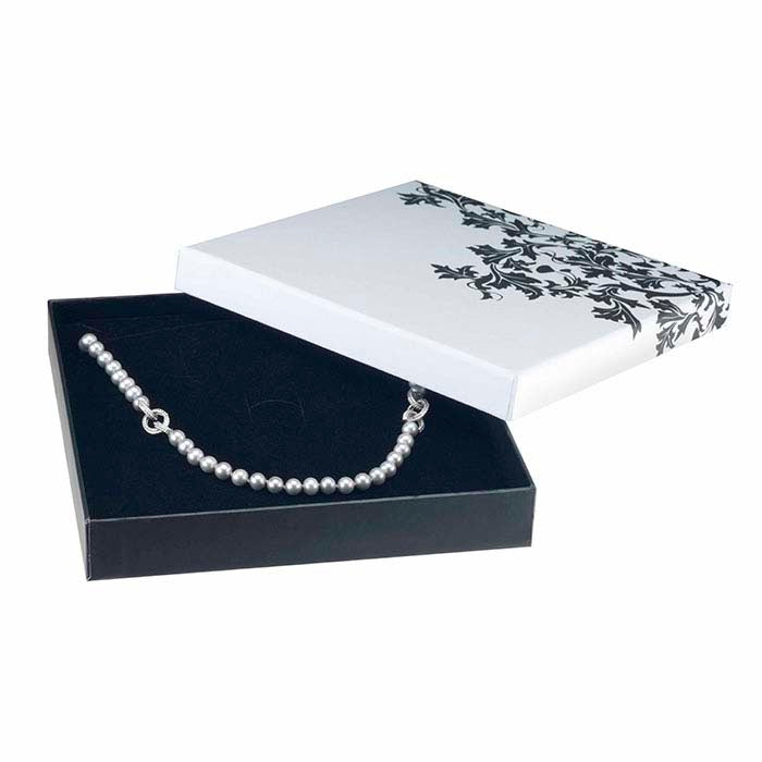 Mjuk Touch Gotiskt Blommigt Halsband Presentask