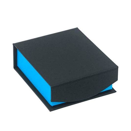 Scatola Regalo per Ciondolo e Orecchini Elettrico Blu Notte e Nero