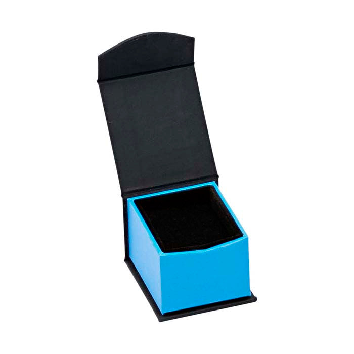 Electric Night Blue and Black Ring Gift Box