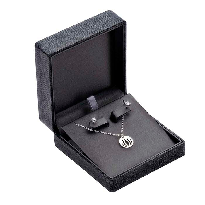 Silver Night Metallic Premium Ribbon Combination Gift Box