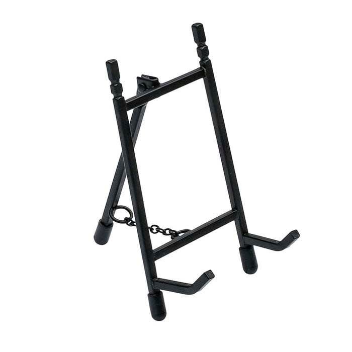Svart metallutstillingsstativ, 127,0 mm