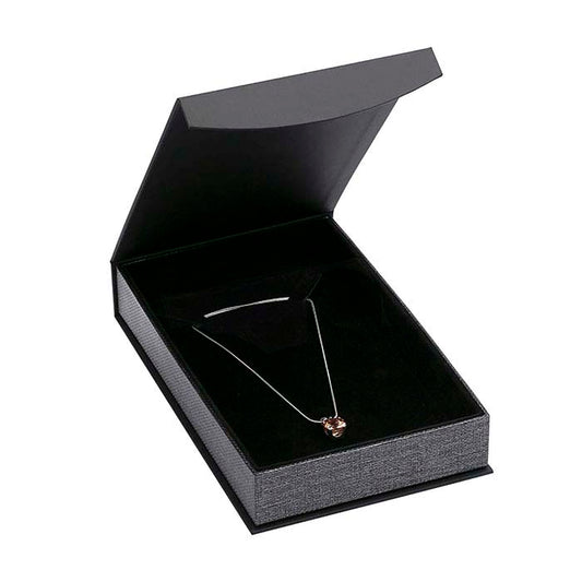 "Silver Night" Metallic & Black Necklace Gift Box