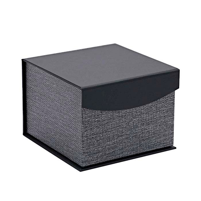 "Silver Night" Metallic & Black Bracelet or Watch Gift Box