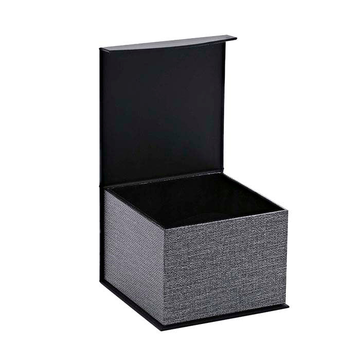 "Silver Night" Metallic & Black Bracelet or Watch Gift Box