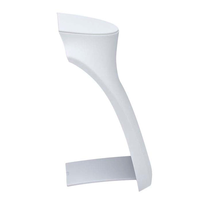 White Plastic Travel Necklace Bust Display