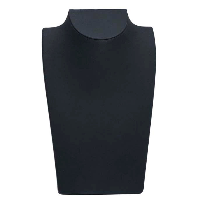 Black Plastic Travel Necklace Bust Display, 203.2 mm