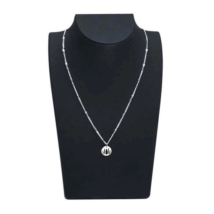 Black Plastic Travel Necklace Bust Display, 203.2 mm
