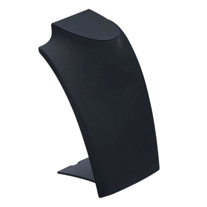Black Plastic Travel Necklace Bust Display, 203.2 mm