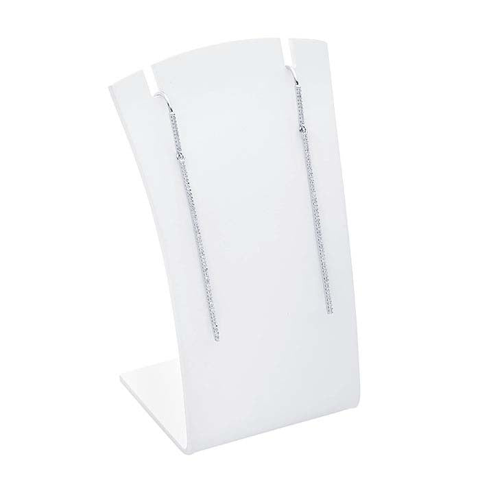 Matte White Acrylic Pendant or Earring Display