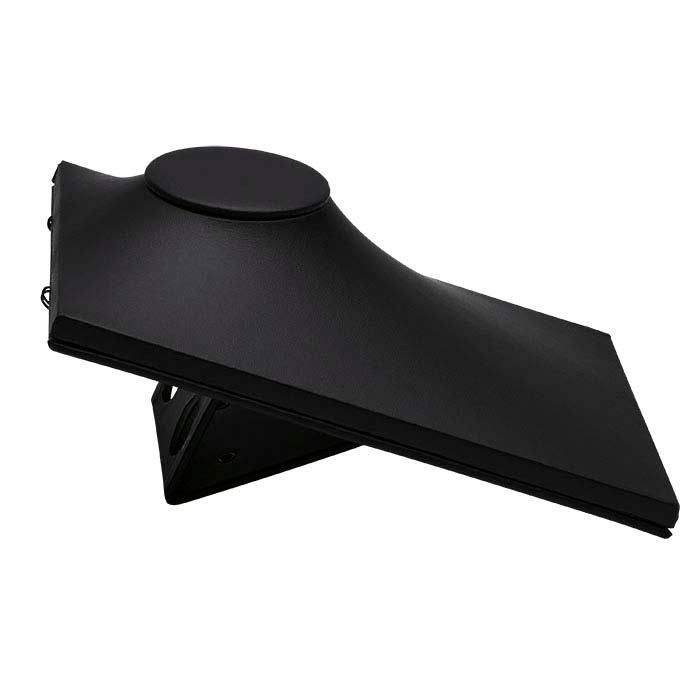 ブラックフェイクレザー二重位置イーゼルネックレスバストディスプレイ、215.9 mm