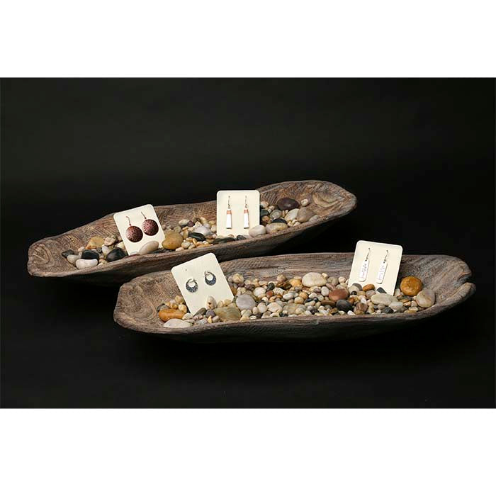 Paulownia Wood Scoop Tray Set