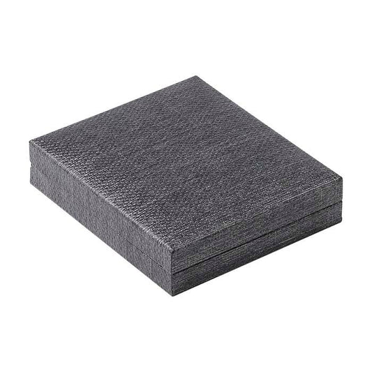 Scatola Sottile per Anello di Proposta Grigio Metallico