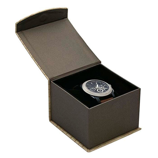 "Mock Croc" Textured Faux Leather Bracelet or Watch Gift Box